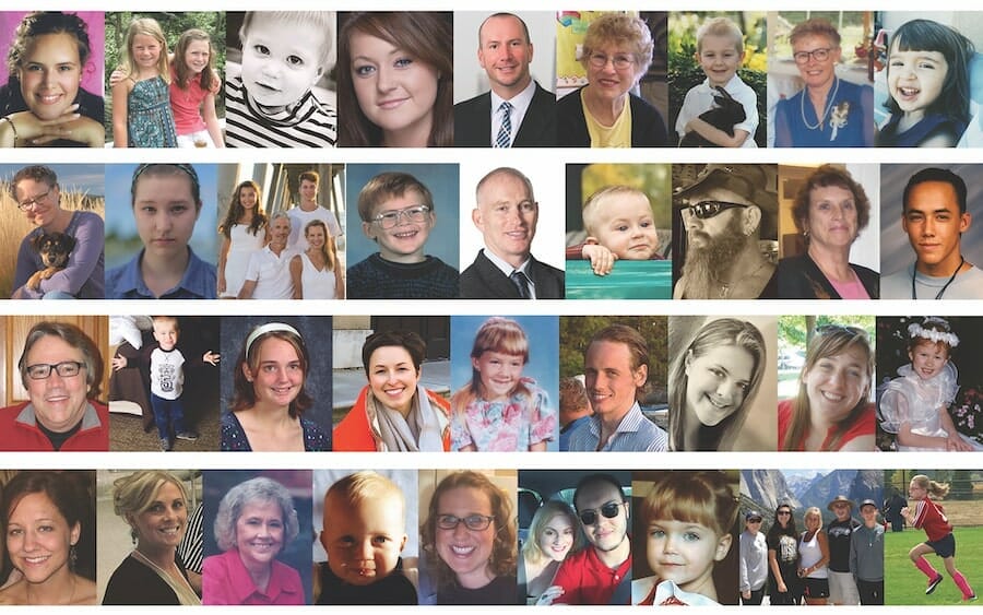 Collage of people impacted by foodborne illness